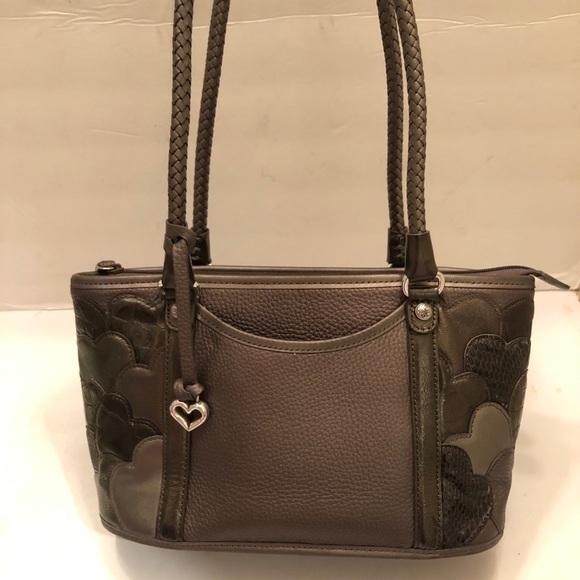 Brighton silver metallic multi texture tote bag - Picture 3 of 6